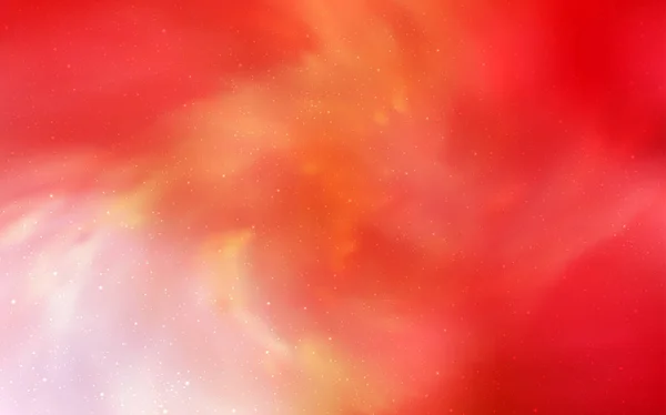 Ανοιχτό Κόκκινο Κίτρινο Διάνυσμα Πρότυπο Χώρο Αστέρια Θολή Διακοσμητικό Σχέδιο — Διανυσματικό Αρχείο