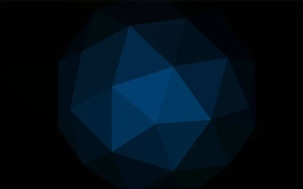 Σκούρο Μπλε Διάνυσμα Αφηρημένη Πολυγωνικό Πρότυπο Glitter Αφηρημένη Εικόνα Ένα — Διανυσματικό Αρχείο