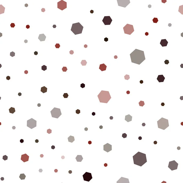 Motif Vectoriel Multicolore Foncé Sans Couture Avec Hexagones Colorés Illustration — Image vectorielle