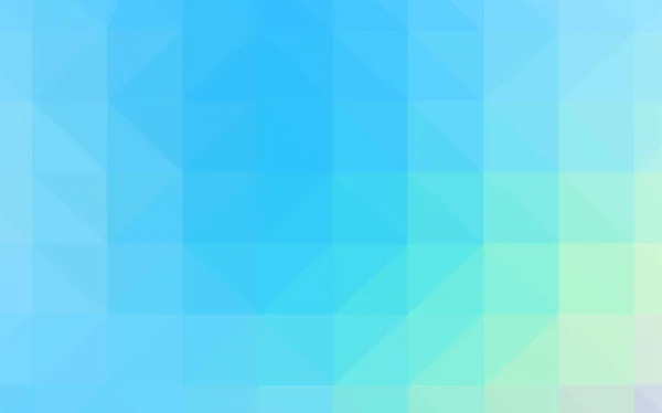 Azul Claro Vector Verde Fondo Abstracto Del Mosaico Ilustración Poligonal — Vector de stock