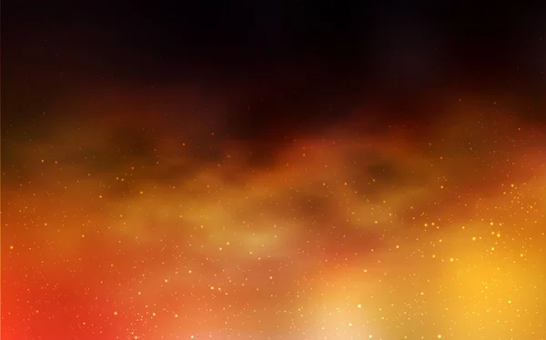Σκούρο Πορτοκαλί Διάνυσμα Πρότυπο Χώρο Αστέρια Σύγχρονη Αφηρημένη Εικόνα Αστέρια — Διανυσματικό Αρχείο