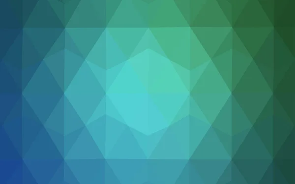 Light Blue Green Vector Gradient Triangles Texture Completely New Color — Stock Vector