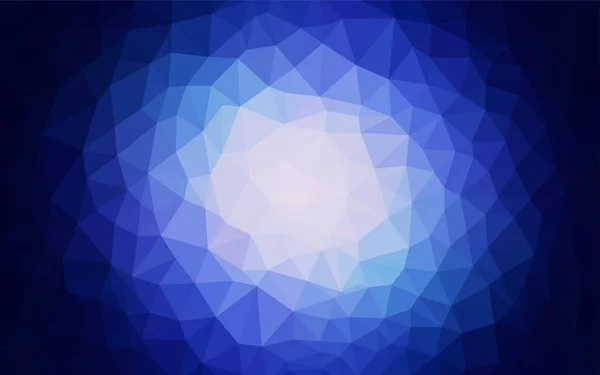 Donker Blauwe Vector Laag Poly Dekking Glitter Abstracte Illustratie Met — Stockvector
