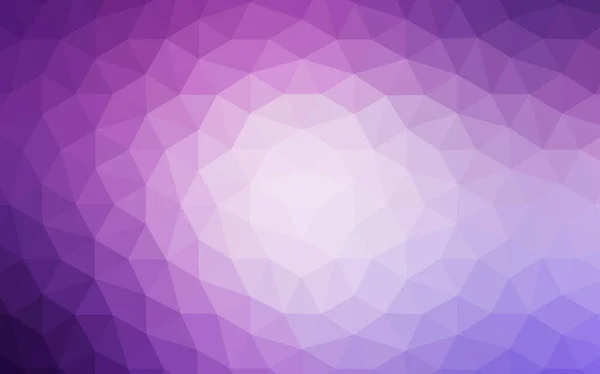Licht Lila Vektor Leuchtenden Dreieckigen Hintergrund Polygonale Abstrakte Illustration Mit — Stockvektor