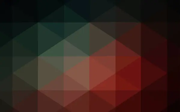 Темно Синій Червоний Векторний Багатокутний Шаблон Барвисті Ілюстрації Полігональному Стилі — стоковий вектор