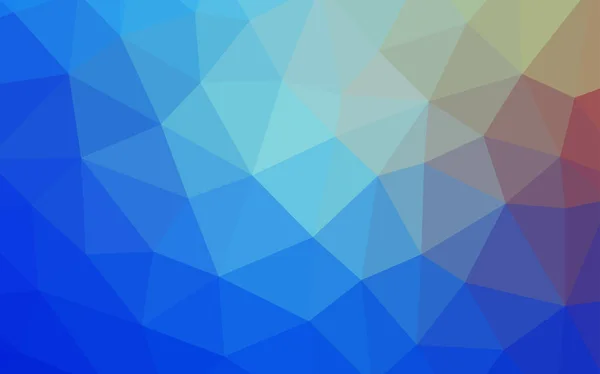 Синий Красный Векторный Многоугольный Искушение Современная Абстрактная Иллюстрация Треугольниками Текстурированный — стоковый вектор