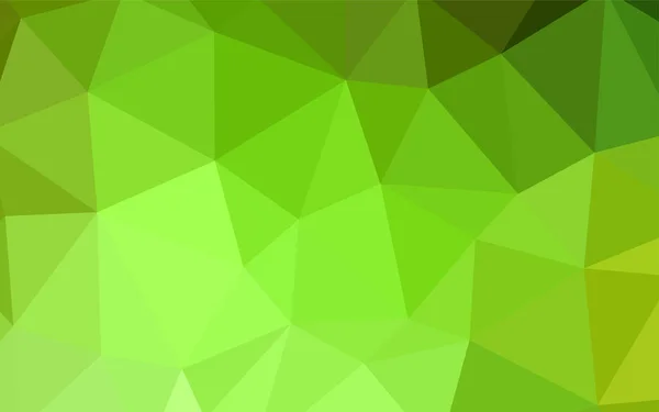 Ljus Grön Gul Vektor Polygon Abstrakt Bakgrund Ett Prov Med — Stock vektor