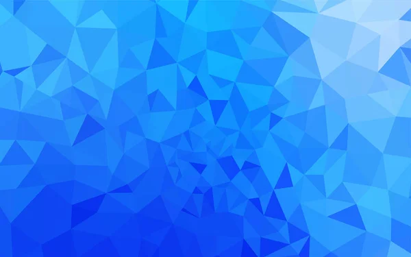 Diseño Abstracto Polígono Vectorial Azul Claro Ilustración Poligonal Brillante Que — Vector de stock