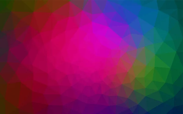 Vecteur Multicolore Foncé Brillant Disposition Triangulaire Échantillon Géométrique Triangulaire Avec — Image vectorielle