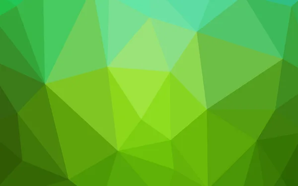 光緑ベクトル多角形テンプレート グラデーションで折り紙のスタイルで創造的な幾何学的な図 ブランド本の背景のパターン — ストックベクタ