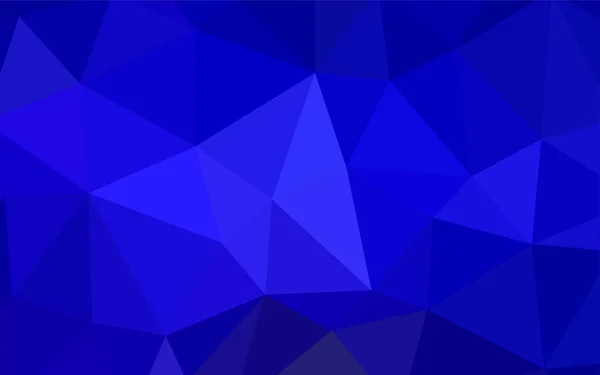 Vecteur Bleu Foncé Faible Texture Poly Illustration Polygonale Brillante Composée — Image vectorielle