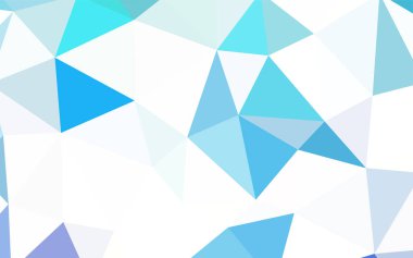 Koyu mavi vektör düşük poli doku. Üçgenler ile renkli resimde parlayan. İşiniz için en iyi üçgen tasarım.