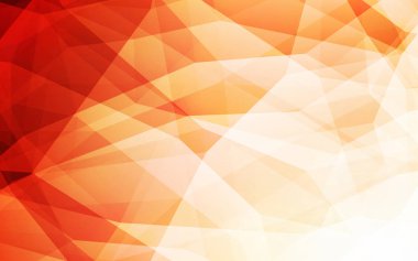 Işık turuncu vektör soyut poligonal model. Geometrik şekil gradyan ile Origami tarzında. Marka kitap için yeni şablon.