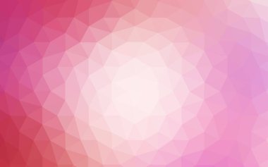 Hafif pembe vektör üçgen mozaik şablonu. Tamamen yeni bir renk illüstrasyon poligonal bir tarzda. Tamamen yeni bir tasarım sizin broşürü.