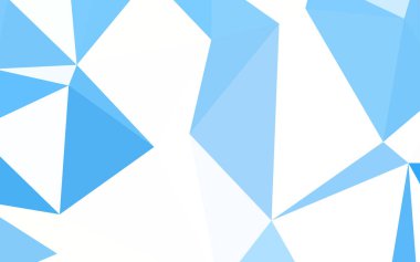 Hafif mavi vektör poligonal şablonu. Tamamen yeni bir renk illüstrasyon poligonal bir tarzda. İşiniz için en iyi üçgen tasarım.