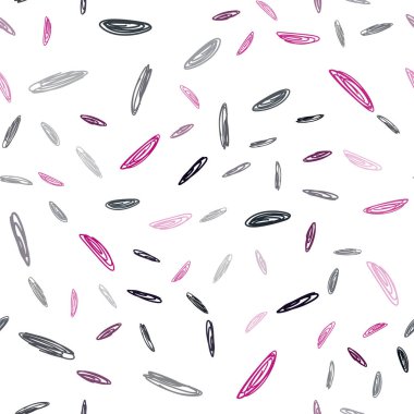 Koyu pembe daireler ile sorunsuz şablon vektör. Kabarcıkları ile soyut tarzda bulanık dekoratif tasarım. Desen doku duvar kağıdı olarak kullanılabilir.