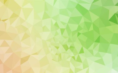 Açık yeşil, kırmızı vektör soyut mozaik desen. Noktalı resim stili üçgenler ile yaratıcı çizimde. İşiniz için yeni tasarım.