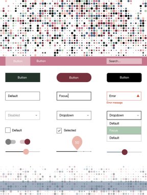 Açık yeşil, kırmızı vektör web UI kiti ile küreler. Renkli UI/ux kiti ile üstbilgi küreler oluşuyordu. Bu örnek açılış sayfanız için mu.