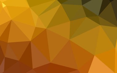 Koyu turuncu vektör soyut poligonal şablonu. Çokgen şekilleri ile bir örnek. Web siteniz için yeni bir doku.