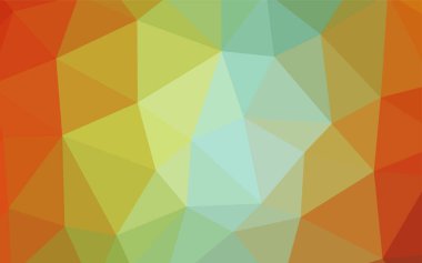 Açık yeşil, sarı vektör üçgen mozaik şablonu. Üçgen geometrik örnek gradyan ile. Desen için bir marka kitabın zemin.