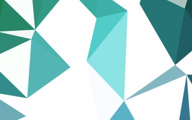 Hafif mavi vektör soyut poligonal model. Gradyan ile zarif parlak poligonal illüstrasyon. Desen için bir marka kitabın zemin.