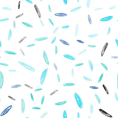 Koyu mavi vektör küreler ile seamless modeli. Kabarcıkları ile soyut tarzda bulanık dekoratif tasarım. Desen doku duvar kağıdı olarak kullanılabilir.