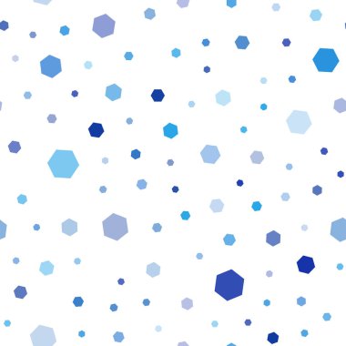 Hafif mavi vektör altıgenler kümesiyle sorunsuz kapak. Glitter altıgen stil soyut çizimde. Desen-ebilmek var olmak kullanılmış için açılış sayfaları.