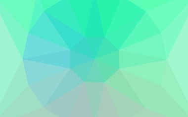 Işık yeşil vektör degrade üçgenler şablonu bir merkezinde bir mücevher. Soyut resim zarif bir üçgen ile. Web siteniz için köşeli tasarım.