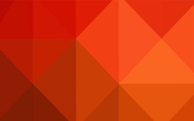 Işık kırmızı vektör düşük poli doku. Üçgen geometrik örnek gradyan ile. Tasarımınız için yeni bir doku.