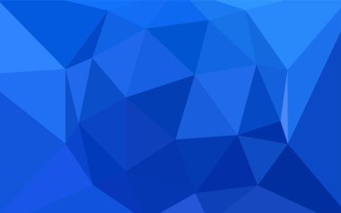 Hafif mavi vektör düşük poli kapak. Noktalı resim stili üçgenler ile yaratıcı çizimde. Tamamen yeni bir tasarım sizin broşürü.