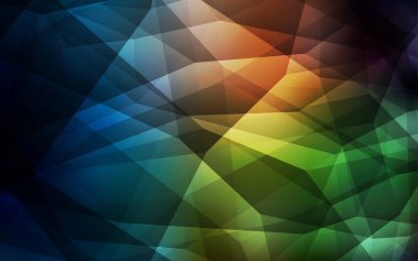 Koyu yeşil, kırmızı vektör soyut mozaik arka plan. Geometrik şekil gradyan ile Origami tarzında. Web siteniz için köşeli tasarım.