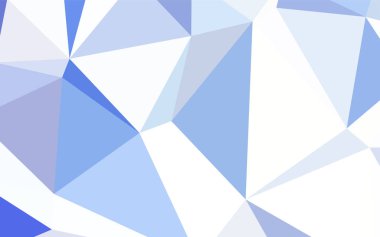 Hafif mavi vektör düşük poli doku. Gradyan ile poligonal soyut resim. İşiniz için yeni tasarım.