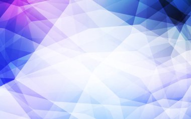 Pembe ışık, vektör üçgen mozaik şablon mavi. Geometrik şekil gradyan ile Origami tarzında. Senin arka plan için dokulu deseni.