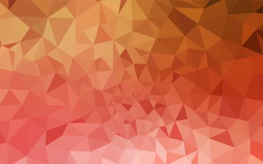 Işık kırmızı, sarı vektör poligonal model. Gradyan ile zarif parlak poligonal illüstrasyon. Desen için bir marka kitabın zemin.