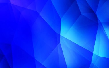 Hafif mavi vektör degrade üçgenler doku. Geometrik şekil gradyan ile Origami tarzında. Web siteniz için köşeli tasarım.