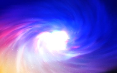 Pembe ışık, vektör şablon alan yıldız ile mavi. Parlak astronomik yıldız ile renkli illüstrasyon parlayan. Desen Astroloji Web siteleri için.