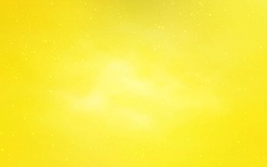 Uzay yıldızlı açık sarı vektör şablonu. Renkli kozmik yıldızlı soyut çizimler. Kozmik arkaplanlar için şablon.