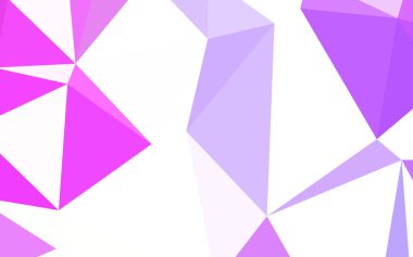 Işık mor, pembe vektör üçgen mozaik doku. Tamamen yeni bir renk illüstrasyon poligonal bir tarzda. İşiniz için en iyi üçgen tasarım.