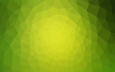 Açık yeşil, sarı vektör düşük poli düzeni. Glitter soyut resim zarif bir üçgen ile. Cep telefonu arka plan için şablon.