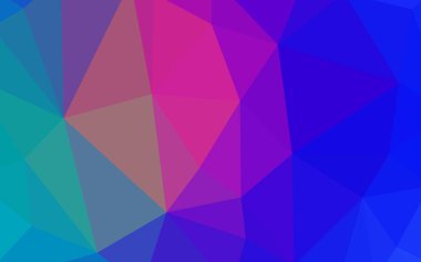 Açık mavi, kırmızı vektör degrade üçgenler doku. Gradyan ile poligonal soyut resim. Tamamen yeni bir tasarım sizin broşürü.