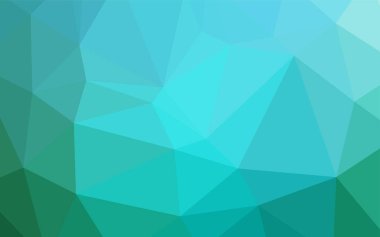 Açık mavi, yeşil vektör bulanık üçgen doku. Tamamen yeni bir renk illüstrasyon poligonal bir tarzda. İş tasarımınız için yeni stil.