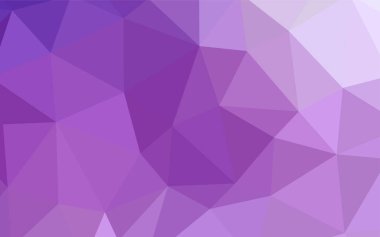 Hafif mor vektör düşük poli düzeni. Üçgenler ile modern soyut resim. İşiniz için yeni tasarım.