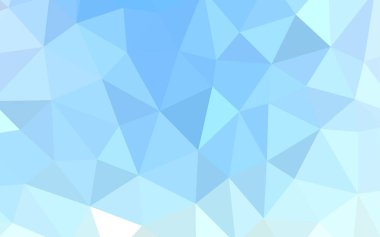 Hafif mavi vektör Çokgen soyut düzeni. Üçgenler ile renkli soyut resimde. Web siteniz için köşeli tasarım.