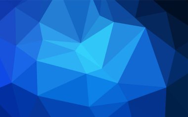 Koyu mavi vektör üçgen mozaik şablonu. Üçgen geometrik örnek gradyan ile. Bu desen bir marka kitap bir parçası olarak kullanılabilir.