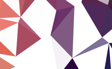 Koyu pembe, kırmızı parlayan üçgen düzen vektör. Renkli resimde üçgenler ile soyut tarzda. Afiş için tamamen yeni şablon.