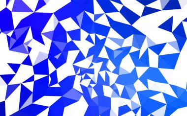 Hafif mavi vektör soyut mozaik desen. Gradyan ile zarif parlak poligonal illüstrasyon. Web siteniz için köşeli tasarım.