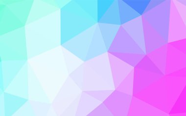 Pembe ışık, vektör Çokgen zemin mavi. Gradyan ile Origami tarzında yaratıcı geometrik şekil. Web siteniz için yeni bir doku.