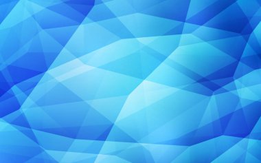 Hafif mavi vektör arka plan poligonal. Renkli resimde üçgenler ile soyut tarzda. Tamamen yeni bir tasarım sizin broşürü.