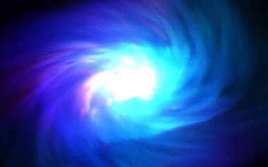 Koyu pembe, mavi kapak astronomik yıldız ile vektör. Gökada yıldız ile basit tarzı dekoratif tasarım bulanık. Desen fütüristik reklam, kitapçıklar için.