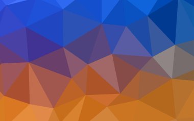 Açık mavi, vektör Çokgen soyut düzen sarı. Gradyan ile poligonal soyut resim. İş tasarımınız için yeni stil.